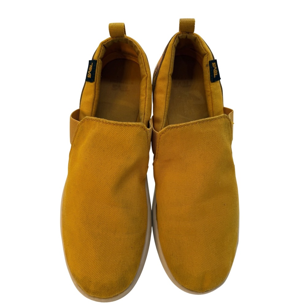 Teva Ember Moc Shoes Womens 9 Yellow Canvas Slip On Outdoor Camping Gorpcore